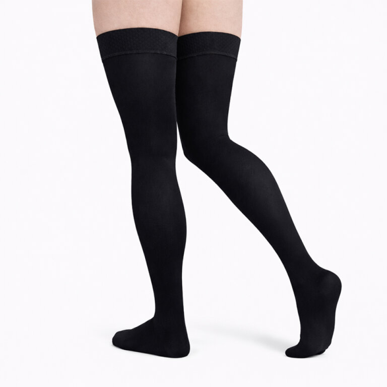 Панчохи компресійні 2 клас (23-32 mmHg) Venoflex Micro з закритим носком, чорні, стандартні