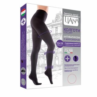 Колготки Tiana (профілактичні) з мікрофіброю, компресія 13-15 мм рт.ст.