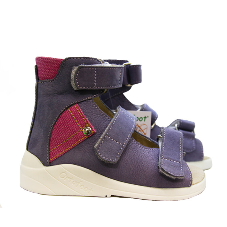 Лікувальні ортопедичні босоніжки Ortofoot OrtoBasic 121 бузкові