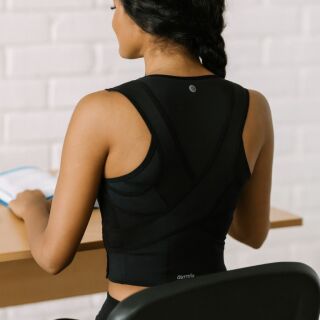 Корсет для спины от сутулости Aurafix AO-53 корректор осанки, черный