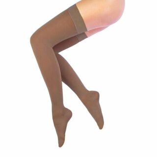 Компресійні панчохи Pani Teresa Classic 2 клас з відкритим носком, бежеві