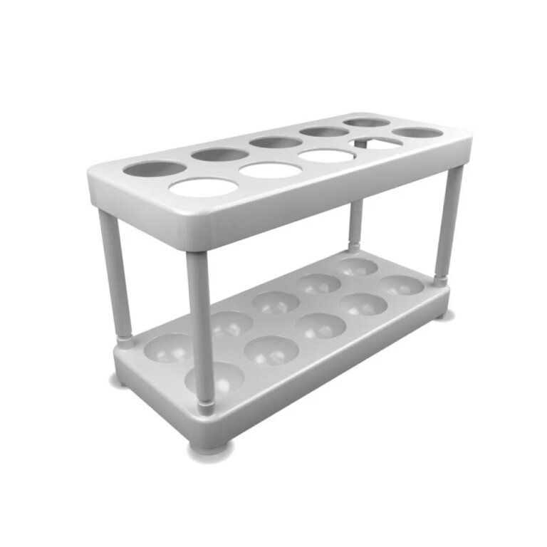 Штатив для пробирок, диаметр 18 мм.,10 гнезд (130х80х68 мм)