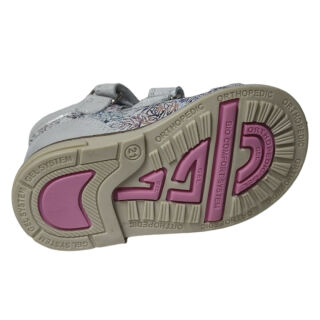 Дитячі Анатомічні босоніжки Ortomedica 1039-03 срібні