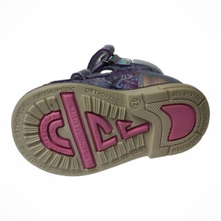 Дитячі Анатомічні босоніжки Ortomedica 1039-04 перламутрові фіолетові