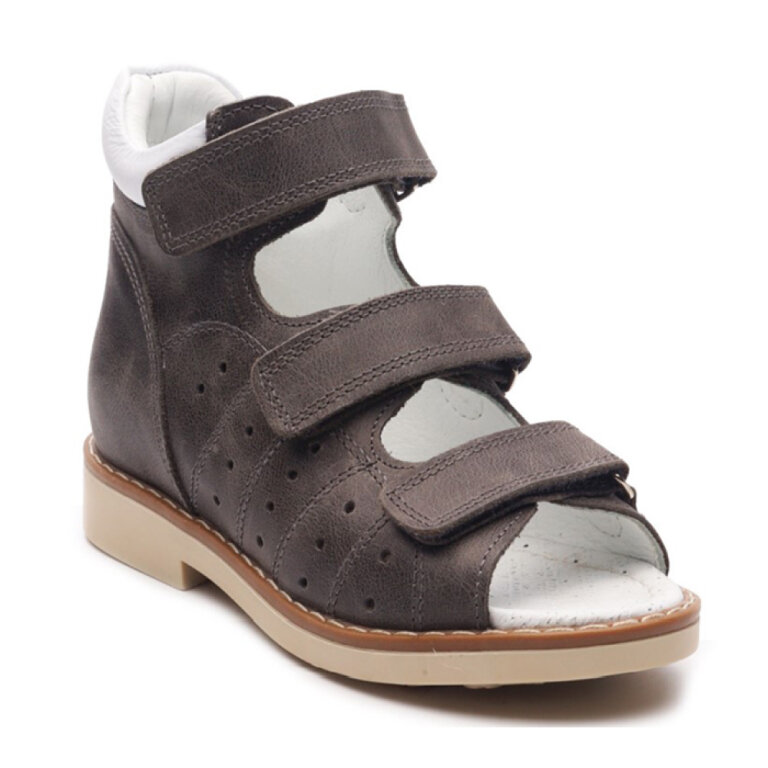 Дитячі Анатомічні босоніжки Ortomedica 1032-03 сірі