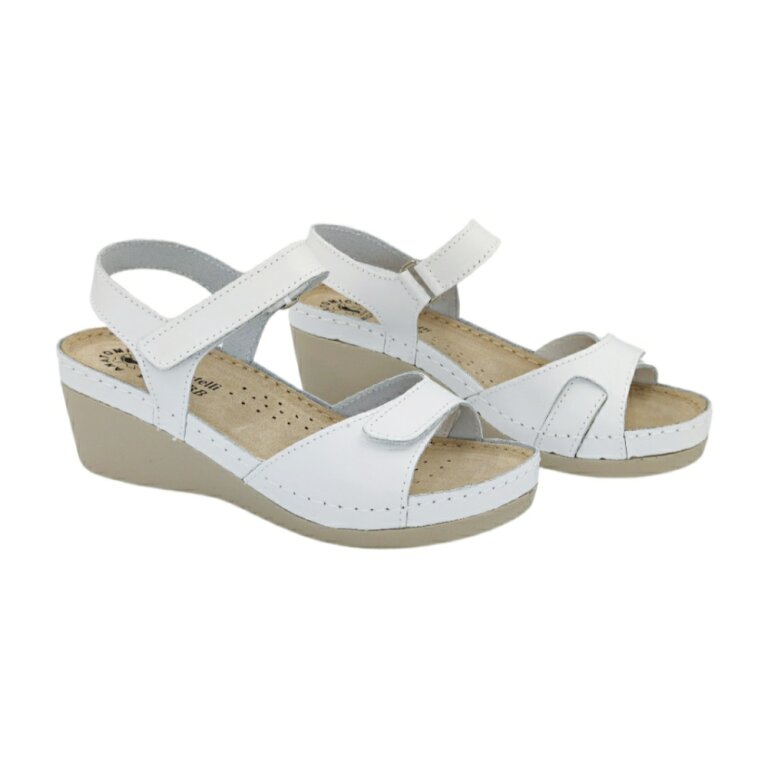 Анатомічні босоніжки Fratelli Babb D-308 білі