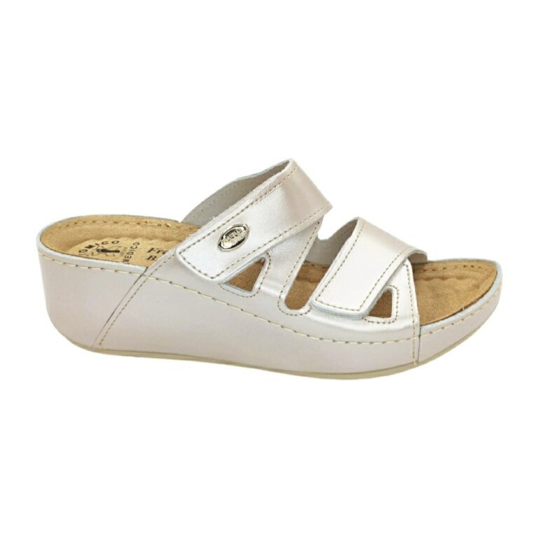 Анатомічні шльопанці жіночі Fratelli Babb D-108 пудра