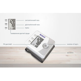 Тонометр автоматический B.Well PRO-39 запястная модель, с футляром