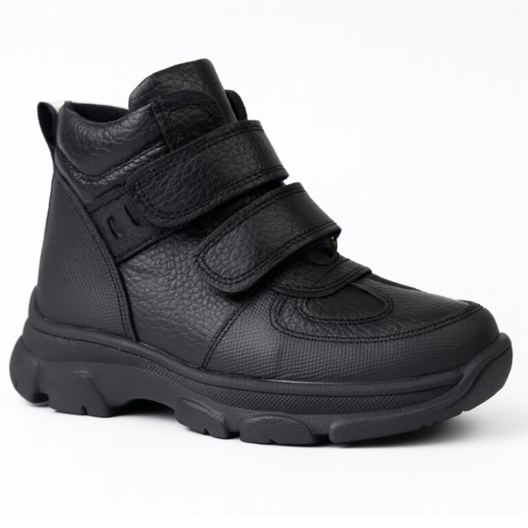 Дитячі Анатомічні черевики Ortomedica 104-02 профілактичні чорні