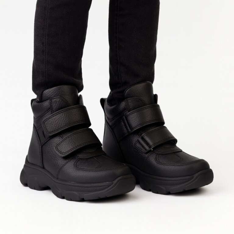 Дитячі Анатомічні черевики Ortomedica 104-02 профілактичні чорні