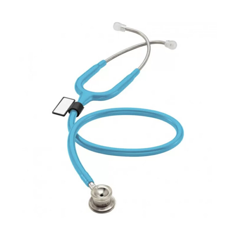 Стетоскоп для немовлят MDF Instruments 777I-03 з подвійною голівкою, сталевий, блакитний