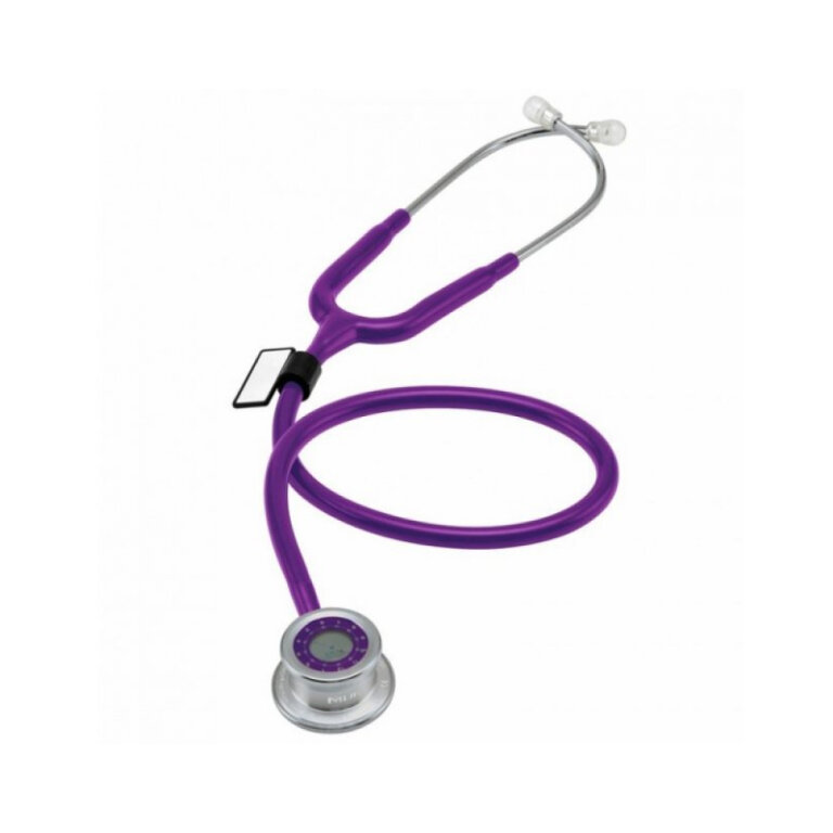 Стетоскоп для немовлят MDF Instruments 777I-08 з подвійною голівкою, сталевий, фіолетовий