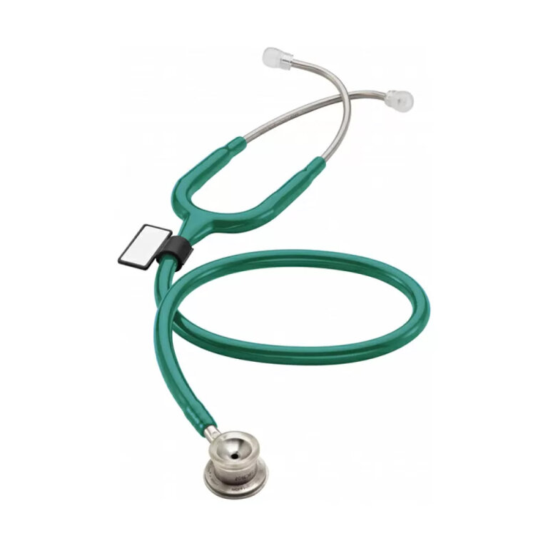 Стетоскоп для немовлят MDF Instruments 777I-09 з подвійною голівкою, сталевий, зелений