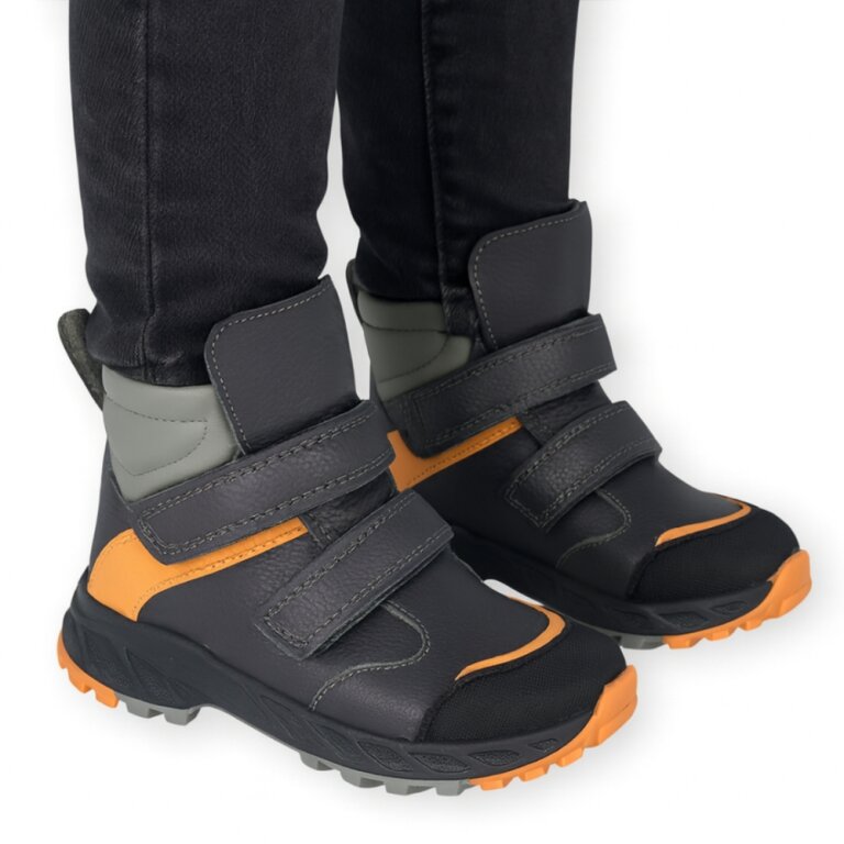 Дитячі Анатомічні черевики демісизонні Ortomedica 115-02 сірі