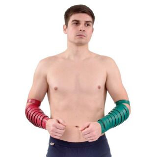 Чарівна стрічка Ляпко (1+1, 5-сегментна) 4,3 Ag, довжина без бинтрезини 4,86м, ширина 2,2 і 4,4 см (кожна стрічка 9 сегментів по 44 см), для обгортування спини, голови, рук, ніг, живота