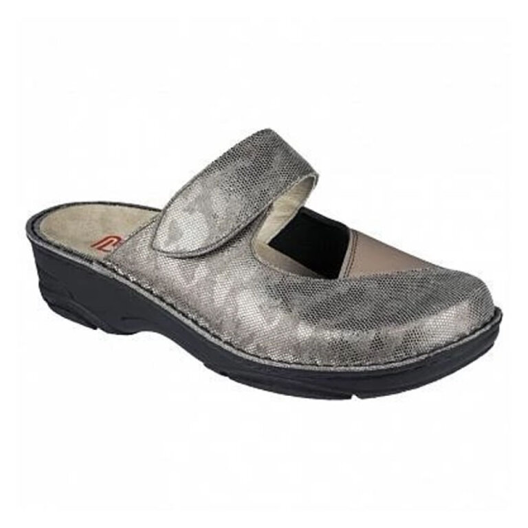 Жіночі Анатомічні сабо Berkemann Heliane 03457-bronze/print/glitter/brown