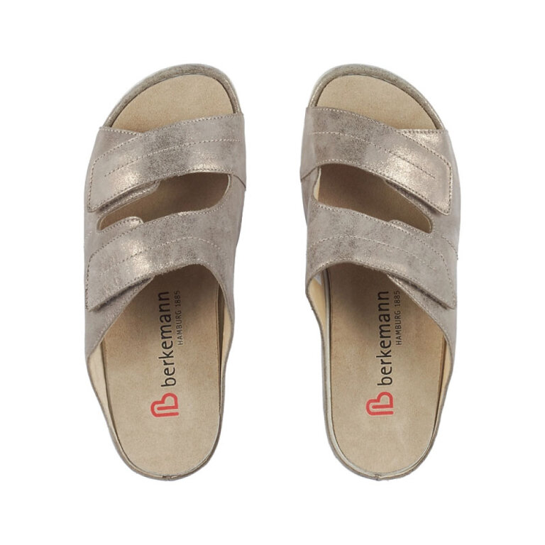 Жіночі сандалі Анатомічні Berkemann Daria 01002-bronze / silver