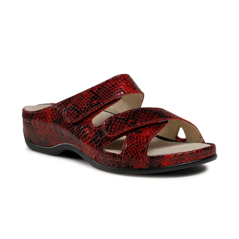 Жіночі сандалі Анатомічні Berkemann Felia арт. 01023 red python