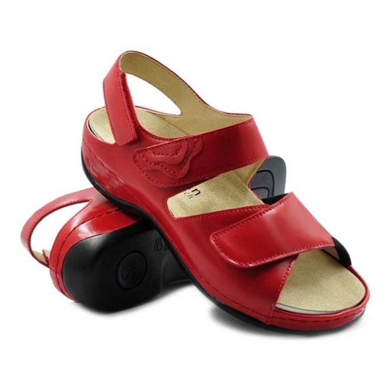 Женские Анатомические сандали Berkemann Rina, арт. 01040-red