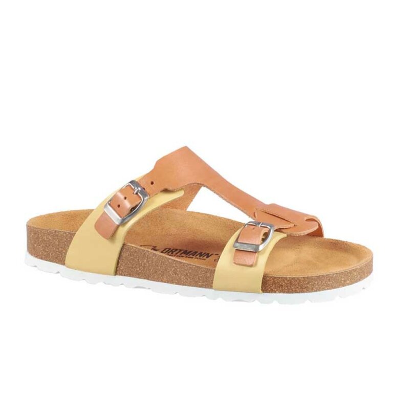Жіночі сандалі Анатомічні ORTMANN PARIS арт. 7.05.2-brown lemon