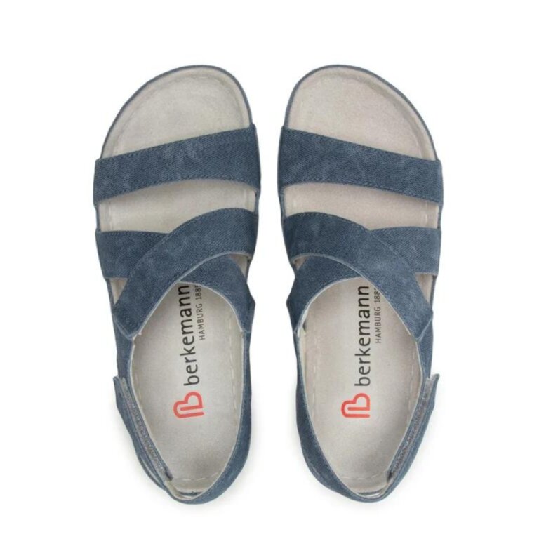 Жіночі Анатомічні сандалі із задником Berkemann NARA, арт. 01651-blue/jeans