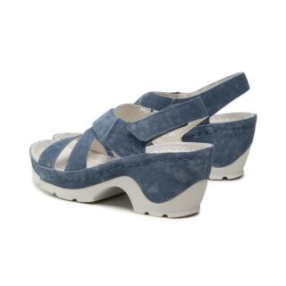 Жіночі Анатомічні сандалі із задником Berkemann NARA, арт. 01651-blue/jeans
