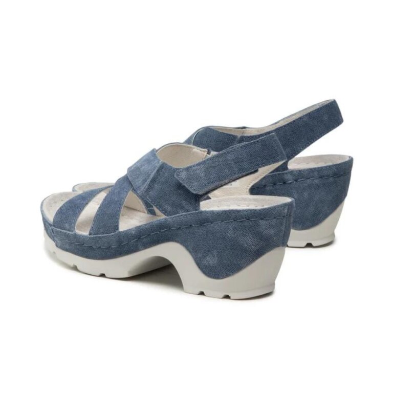 Жіночі Анатомічні сандалі із задником Berkemann NARA, арт. 01651-blue/jeans