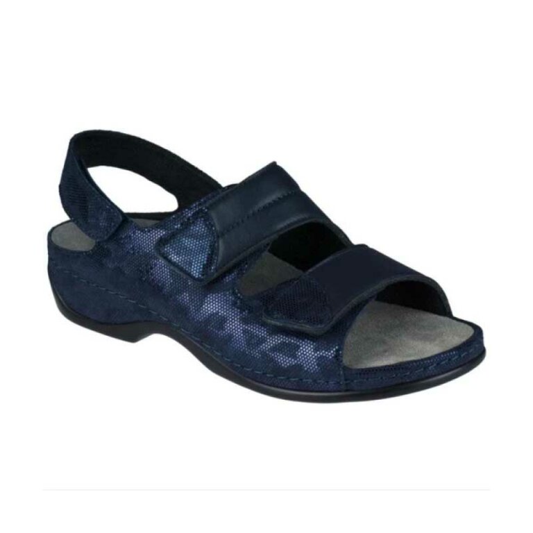 Жіночі Анатомічні сандалі Berkemann Sofie, арт. 01020-blue/print/glitter