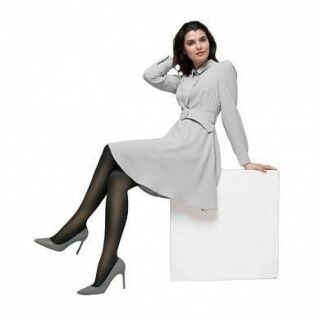 Компресійні гольфи VENOTEKS Trend (2 клас, прозорі, чорні) арт. 2С100