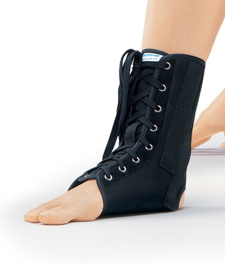 Голеностопный ортез с ребрами жесткости со шнуровкой Orlett LAB-201