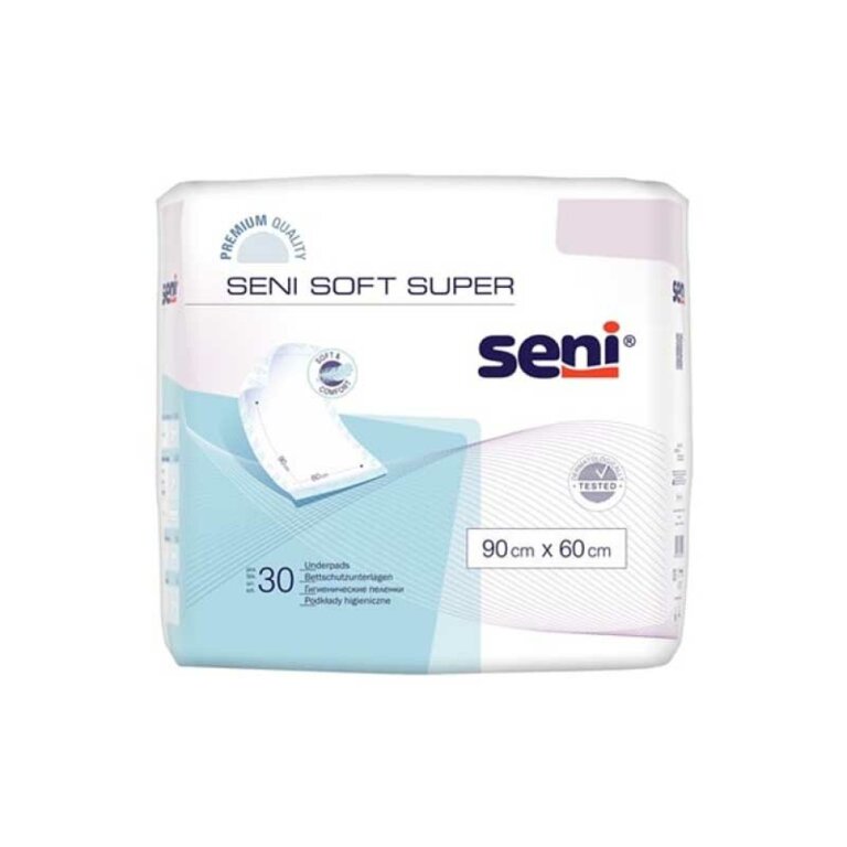 Пеленки гигиенические Seni Soft Super 90х60 см, 30 штук