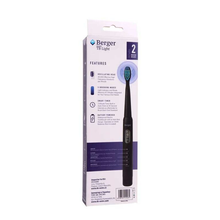 Электрическая зубная щетка Berger TB Light Black