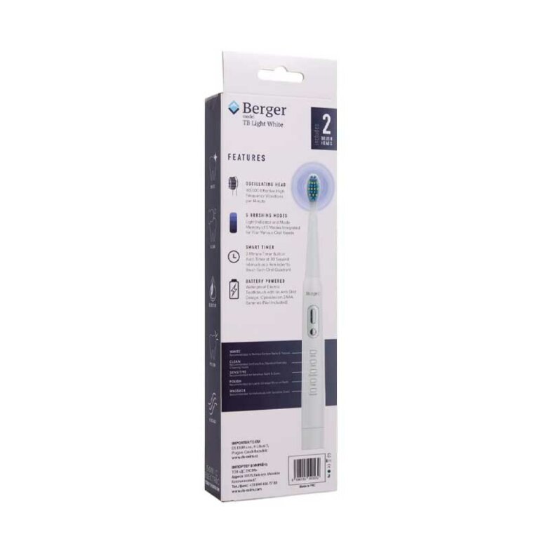 Зубная щетка Berger TB Light White
