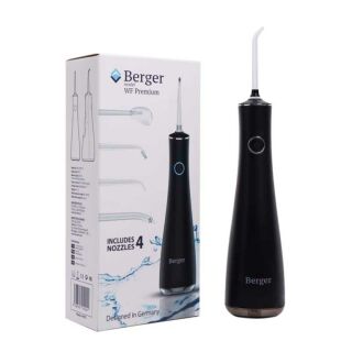 Іригатор Berger WF Premium Black – портативний зубний іригатор з насадками для догляду за ротовою порожниною.