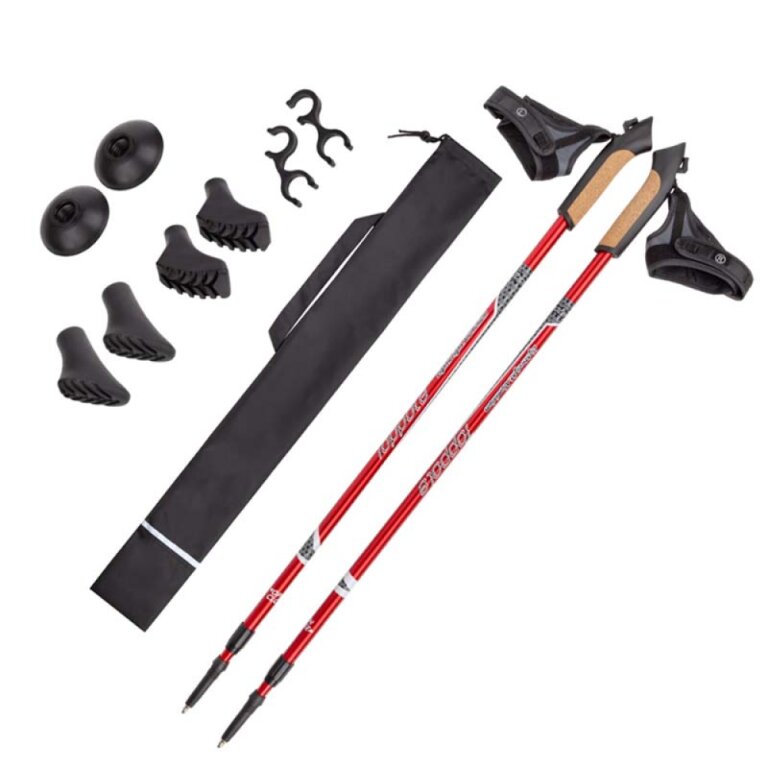 Палки для Скандинавской ходьбы ТМ "TOPPOLE" Alu + Чехол (Финляндия)