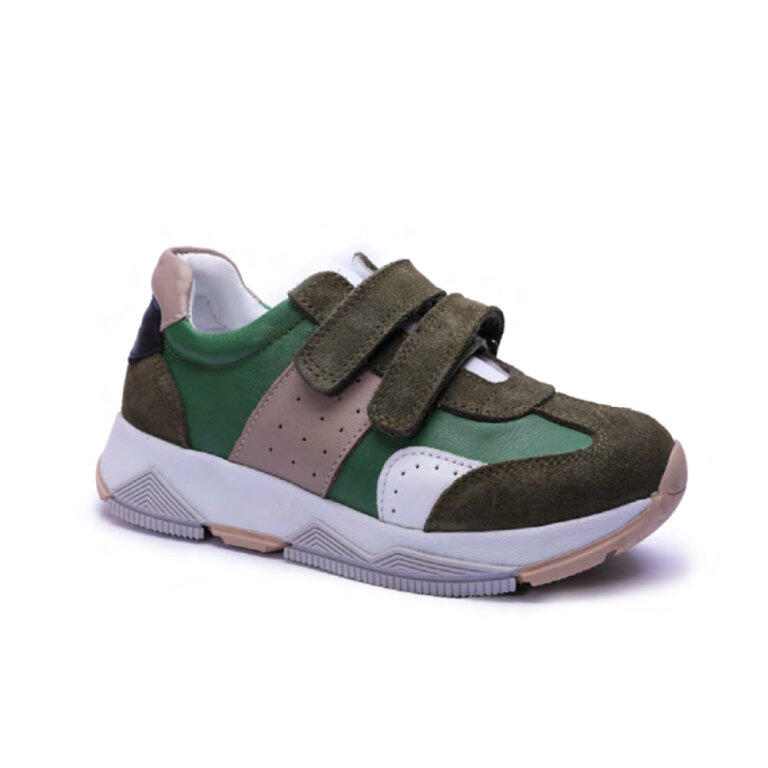 Анатомические кроссовки детские Ortomedica 02-09 зеленые