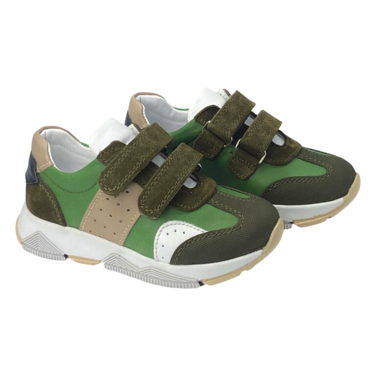 Анатомические кроссовки детские Ortomedica 02-09 зеленые