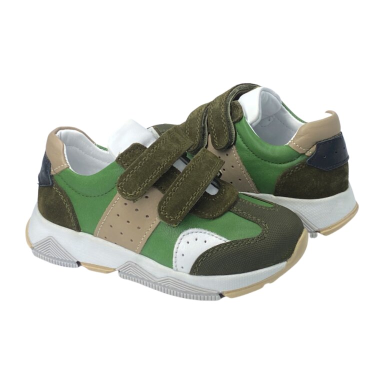 Анатомические кроссовки детские Ortomedica 02-09 зеленые