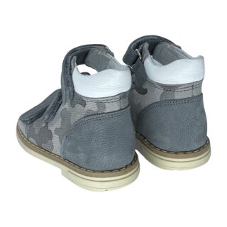 Анатомічні босоніжки дитячі Ortomedica 42-08 3 застібки, камуфляж сірі