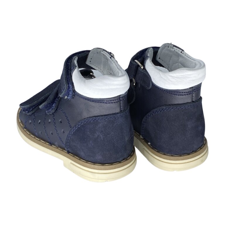 Анатомические босоножки детские Ortomedica 47-09 3 застежки, синие