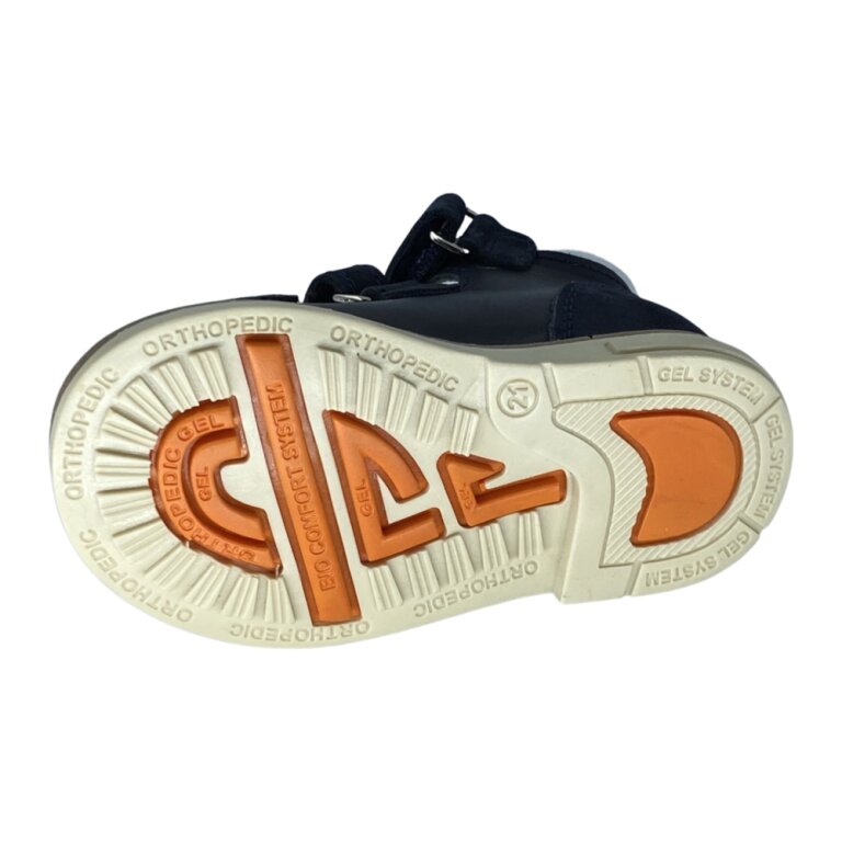 Анатомические босоножки детские Ortomedica 47-09 3 застежки, синие
