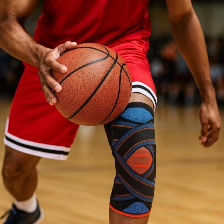 Бандаж на коліно при меніску Thuasne 0270 (Тюан 0270), компресійний наколінник при розриві зв'язок, при вивихах та підвивихах, фіксатор для колінного суглоба