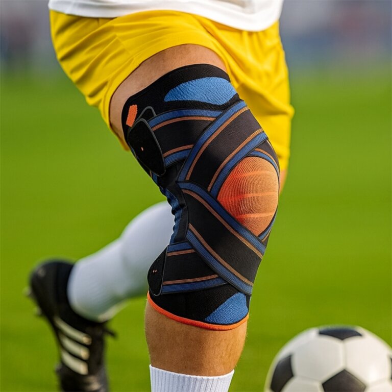 Бандаж на коліно при меніску Thuasne 0270 (Тюан 0270), компресійний наколінник при розриві зв'язок, при вивихах та підвивихах, фіксатор для колінного суглоба