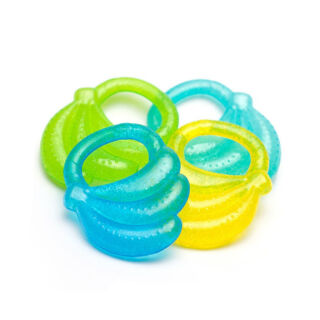 Прорезыватель для зубов BabyOno с гелем "Бананчик" 1016