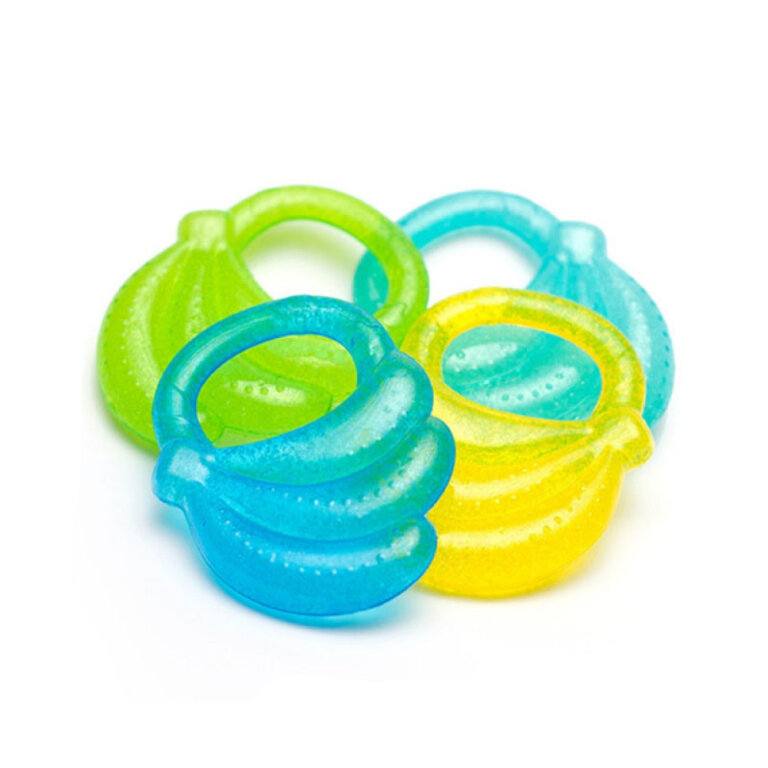 Прорезыватель для зубов BabyOno с гелем "Бананчик" 1016