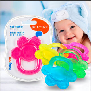 Прорезыватель для зубов BabyOno с гелем "Цветочек" 1018