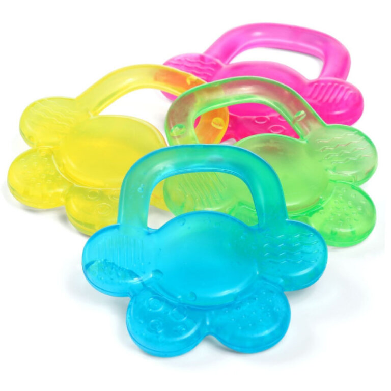 Прорезыватель для зубов BabyOno с гелем "Цветочек" 1018