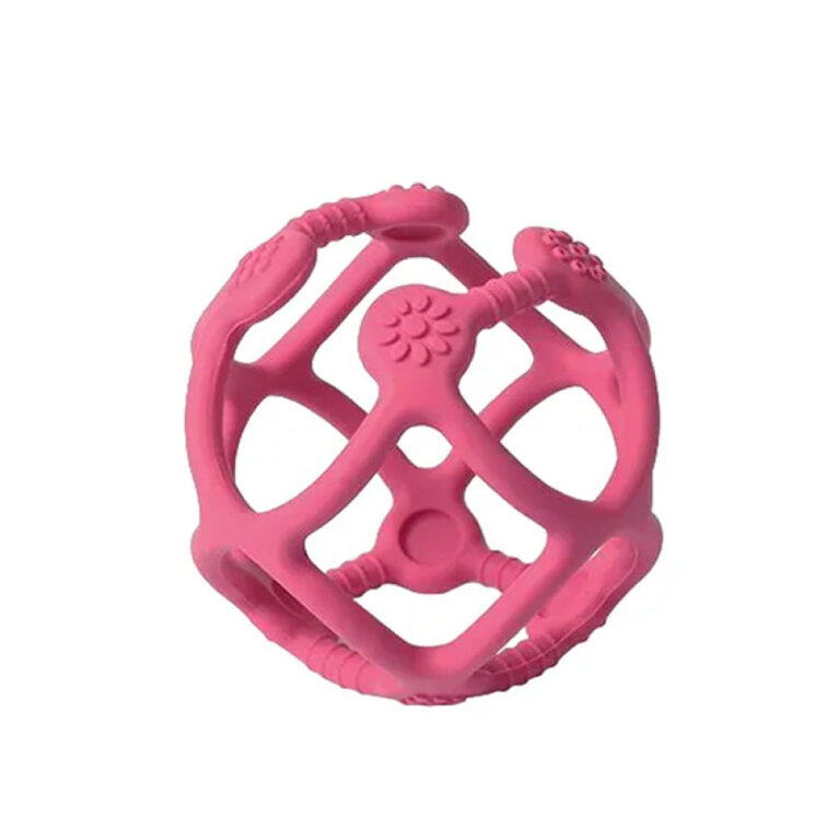 Прорезыватель для зубов BabyOno ортодонтический "Сфера" розовый 489/04