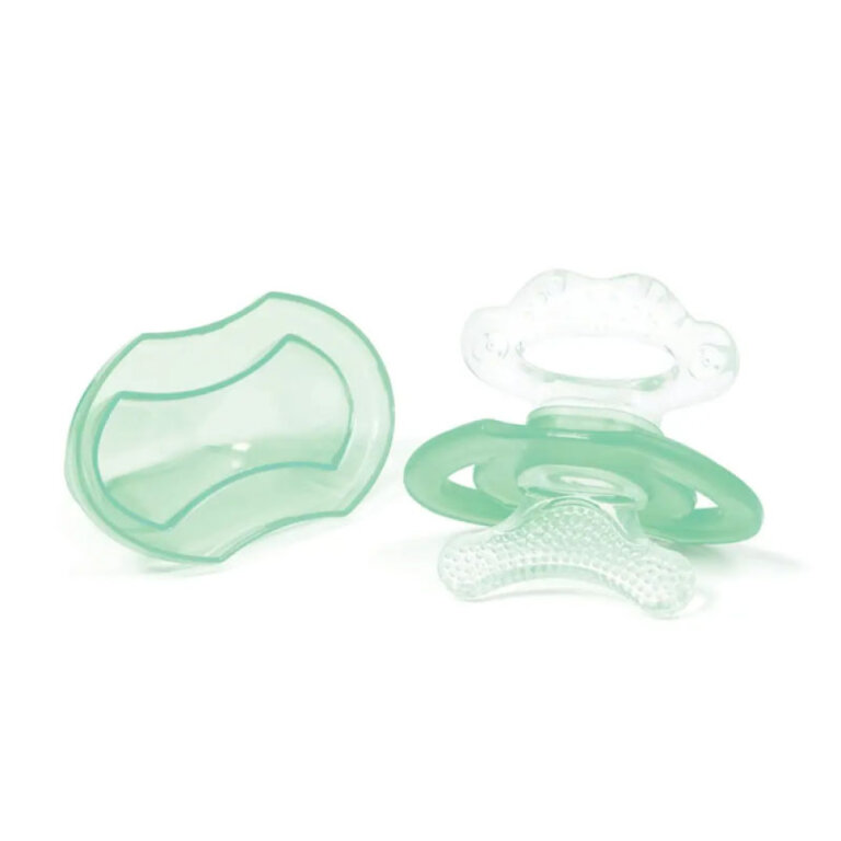 Прорезыватель для зубов BabyOno силиконовый охлаждающий "Первые зубки" мятный 1008/03