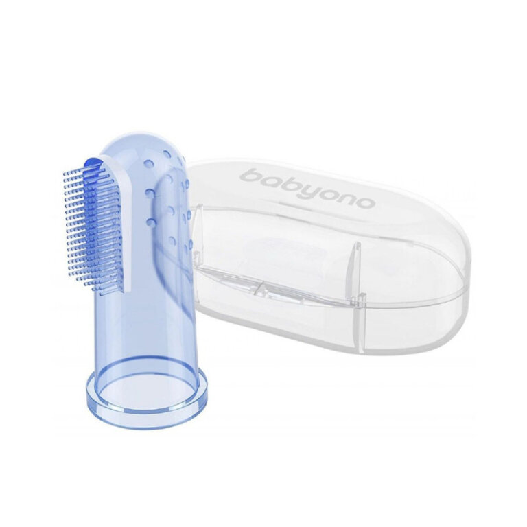 Зубная щеточка с массажем для десен BabyOno голубой 723/02